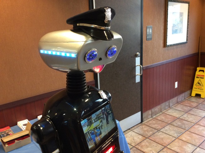 HPD showcases its diversity with its newest member, the illegitimate child of ED 209 and a Roomba.