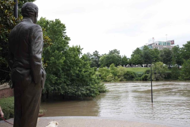 George Baker looks longingly across the pond at George HW Bush.